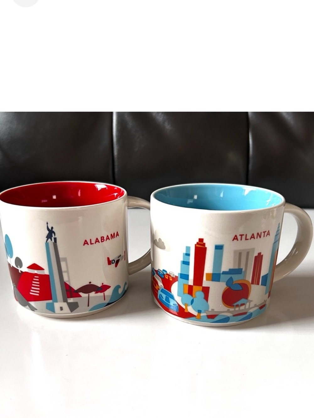 💠Starbucks Collection Alabama and Atlanta State Mugs Collectible Set of 2